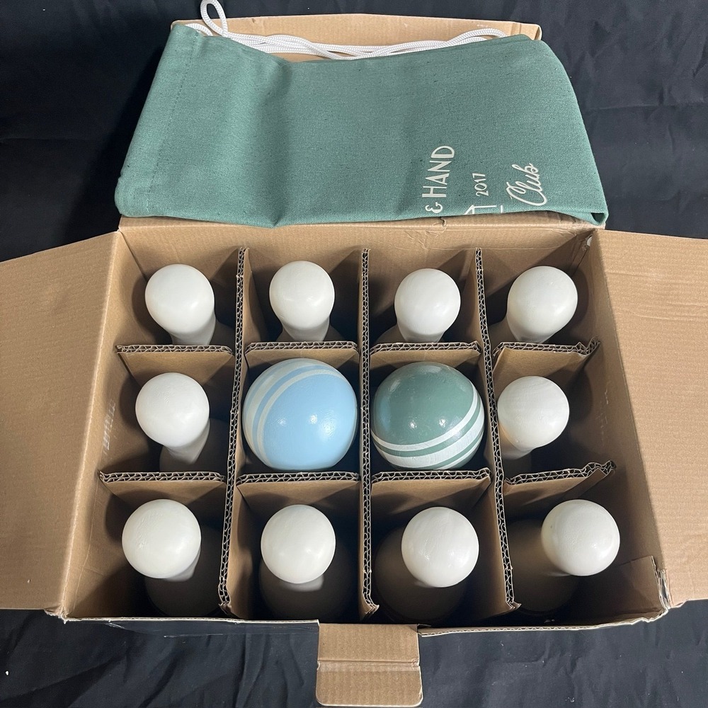 Hearth & Hand with Magnolia Wooden Lawn Bowling Set - Picture 10 of 11